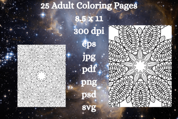 25 Adult Coloring Page Bundle: A Strategic Tool for Creativity and Focus