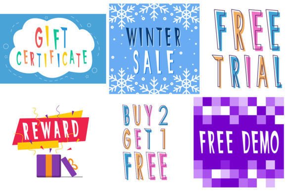 Colorful Promotional Banner Set