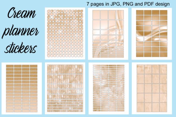 Cream Planner Stickers: A Soft Touch for Your Organizational Needs