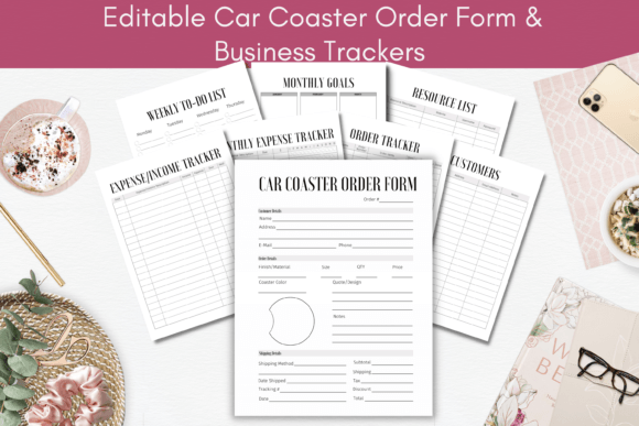 Custom Car Coaster Order Form Bundle: A Must-Have for Creative Entrepreneurs