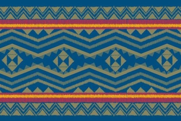 Ethnic Ikat American Repeat Pattern