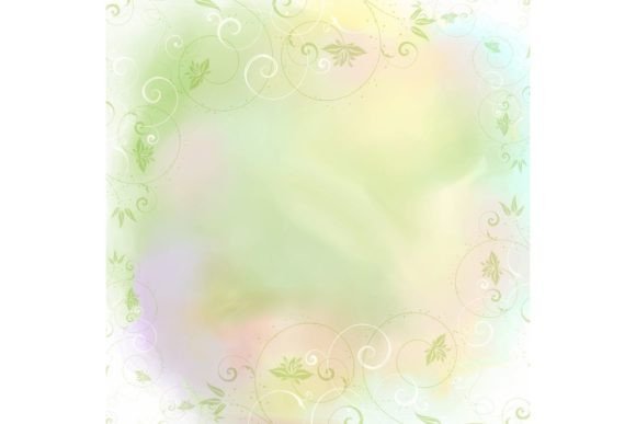 Floral Frame on Watercolor Background: A Versatile Design for Creative Projects