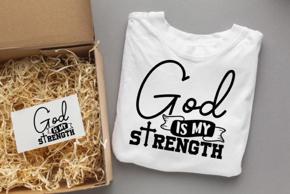 God Is My Strength and Prayer Easter SVG Design