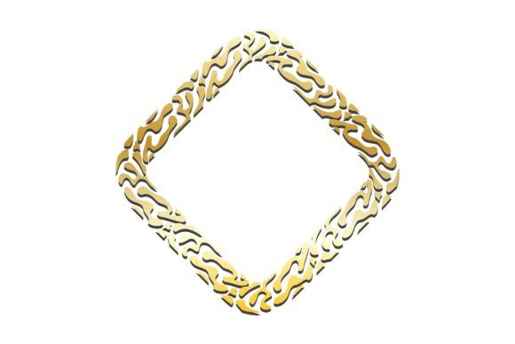 GOLDEN TIGER SKIN FRAME Square Frames Fo