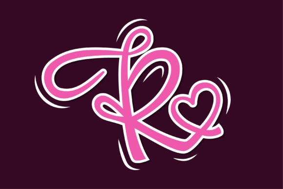 Letter R Love Logo: Creative Design for Romance