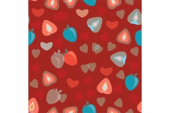 Love Strawberry Heart Seamless Pattern: A Creative Design for Modern Businesses