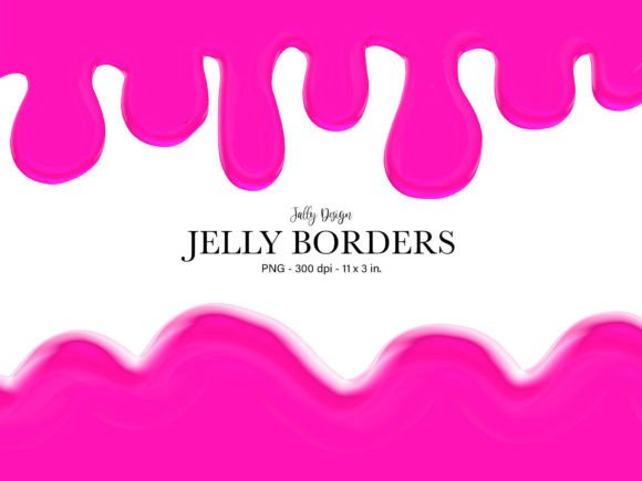 Magenta Jelly Gummy Dripping Borders: A Creative Addition to Your Digital Toolkit