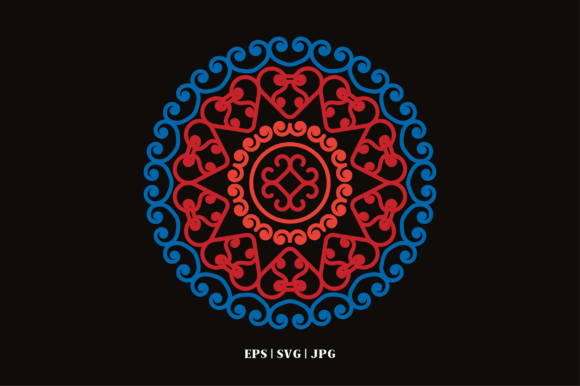 Mandala Oriental Pattern SVG, EPS, JPG