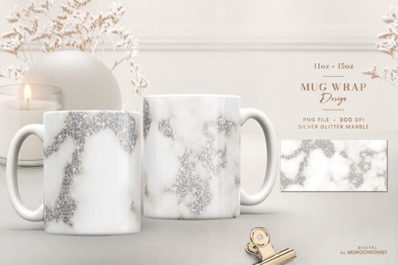 Mug Sublimation Beige Sparkling Marble: A Versatile Design for Creative Projects
