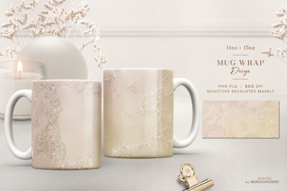Mug Sublimation Gold Marble Glitter: A Unique Design for Creative Projects