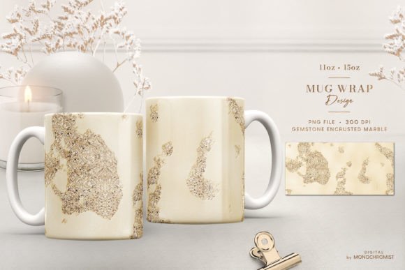 Mug Sublimation Sparkling Gold Marble: A Strategic Design for Creative and Business Success