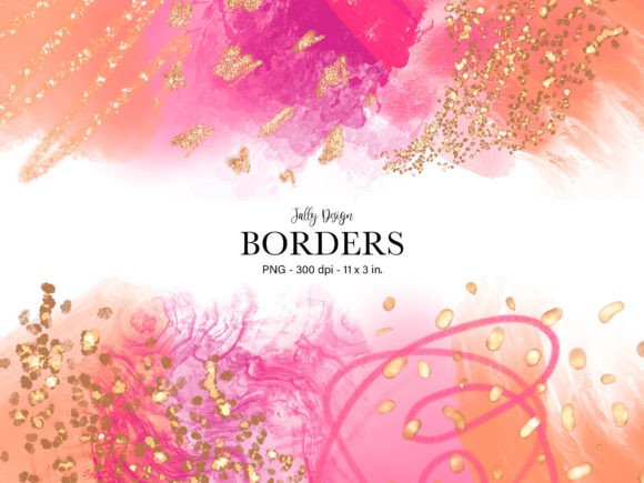 Peach Pink Luxury Alcohol Ink Borders: Elevate Your Creative Workflow