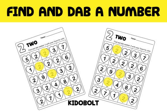 PreK Dab a Dot Number Worksheet - 2: A Fun and Effective Tool for Early Math Learning