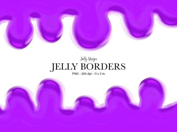 Purple Jelly Gummy Dripping Borders: A Creative Solution for Digital and Print Projects