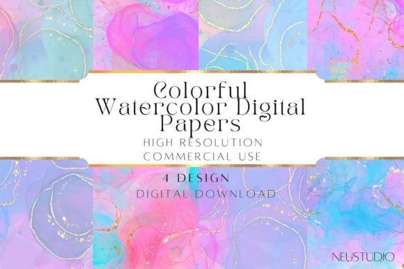 Rainbow Watercolor Backgrounds