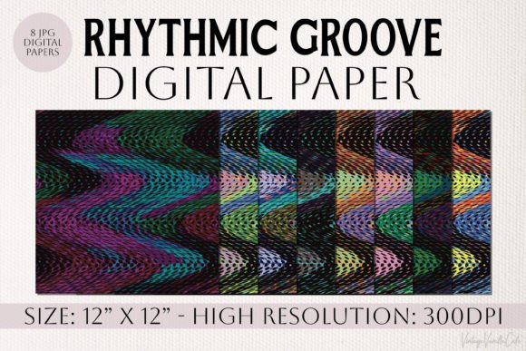 Rhythmic Groove Digital Papers