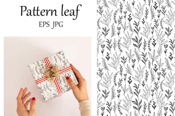 Seamless Pattern with Botany. Branches.