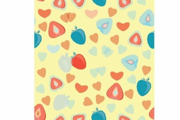 Strawberry Love Valentine Seamless Patte for Creative Workflows