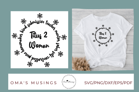 Titus 2 Woman SVG - Christian Woman SVG