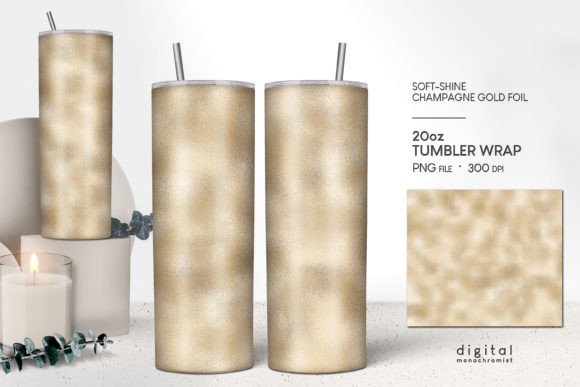 Tumbler Wrap Sublimation PNG Gold Foil